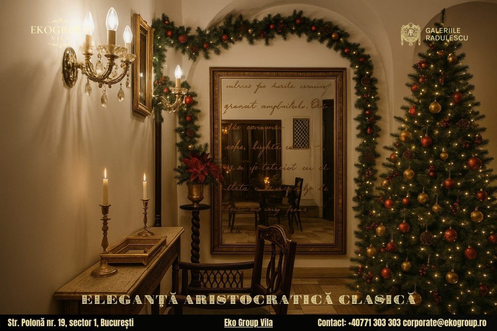 Decoratiuni de Craciun în Eko Group Vila: Eleganţă Nobiliară în Stil Interbelic la Expoziţia Crăciunul anilor ’30